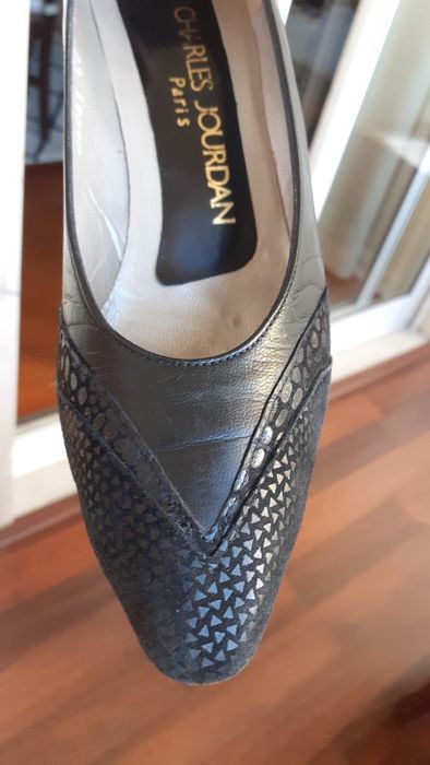 Sapato salto, Charles Jourdan, preto