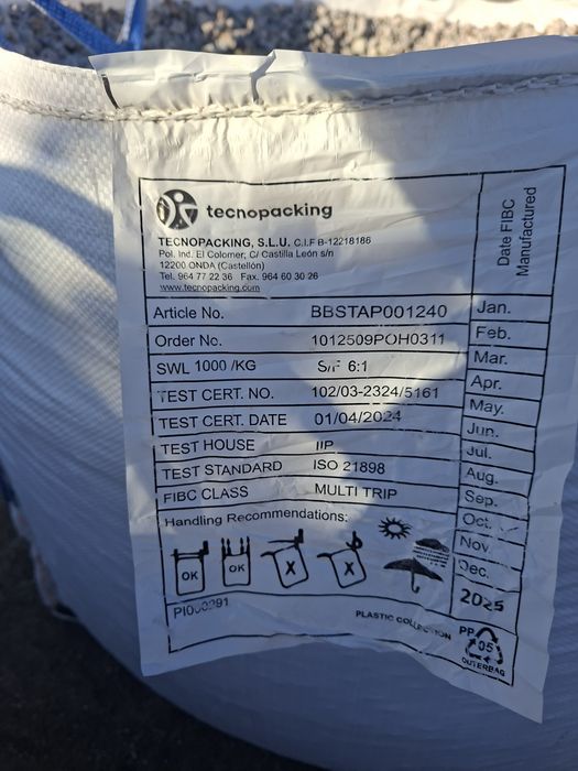 Saco de entulho, saco para jardinagem, capa big bag, saco 1000 kg, saco com alças