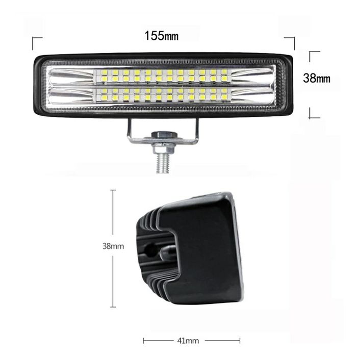 Faróis led universais 4x4 moto