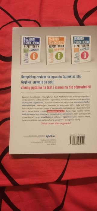 Egzamin ośmioklasisty Repetytorium