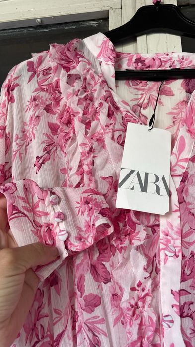 Неймовірно гарна рожева сукня з біркою зара/zara