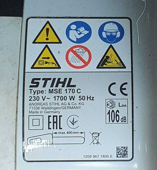 Piła elektryczna Stihl MSE 170C