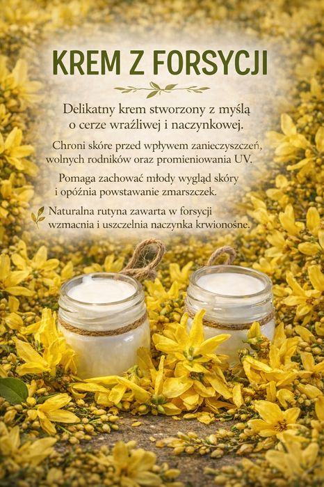 Naturalny Krem z forsycji