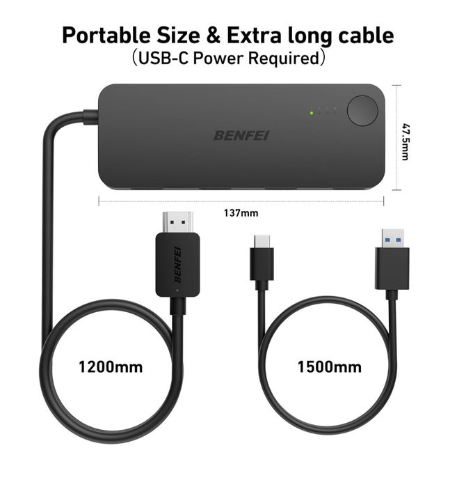 Przełącznik HDMI BENFEI 4 wejścia 4K