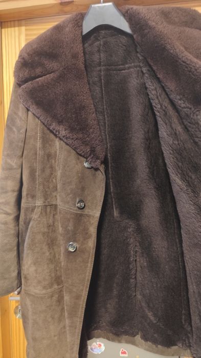 Kożuch męski PRL ciepły