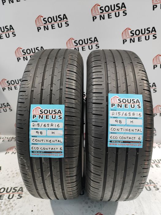 2 pneus semi novos continental 215-65R16 - Oferta dos Portes