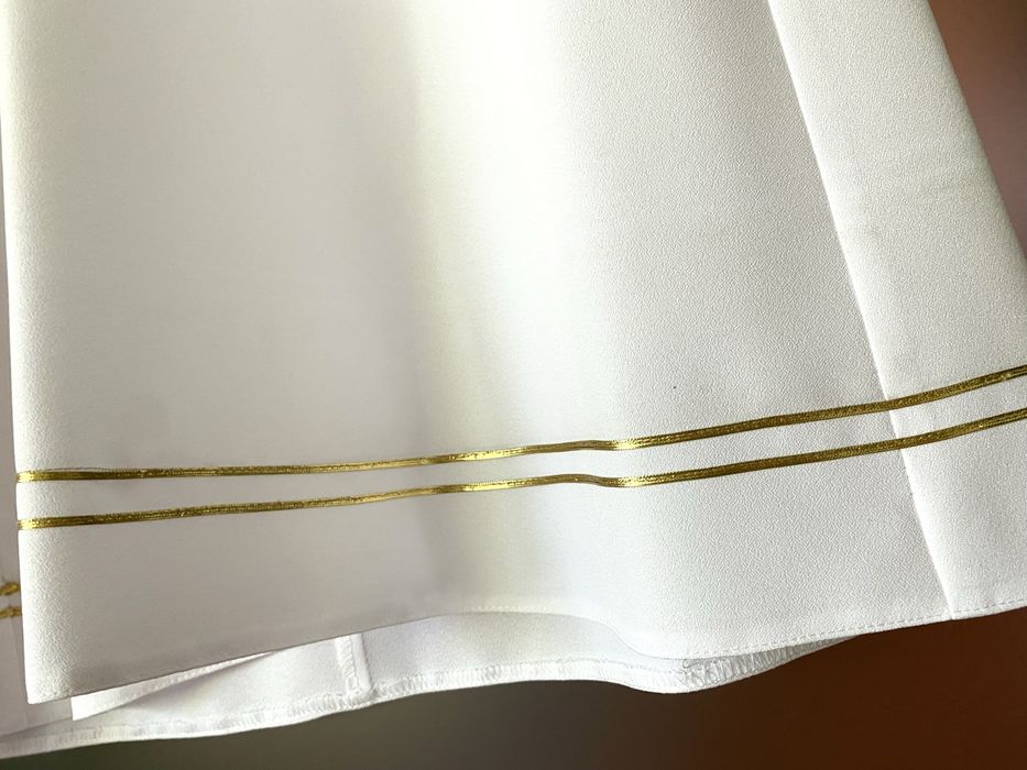 Alba NOWA chlopieca z żorżety, PREMIUM - 122cm dlugosci