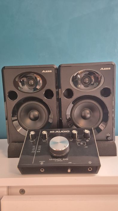 Zestaw głośniki Monitory Alexis + karta dźwiękowa Maudio