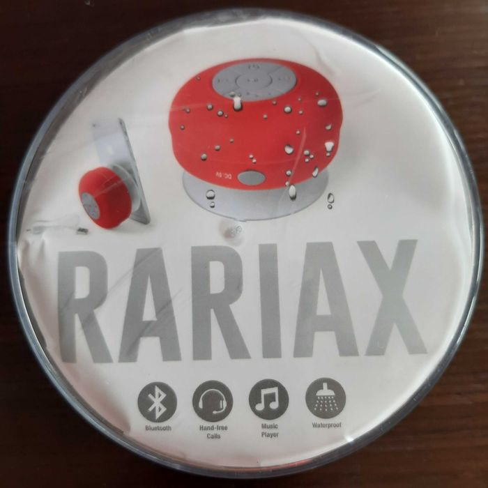 NOVA Coluna Bluetooth Rariax com Ventosa - Branca