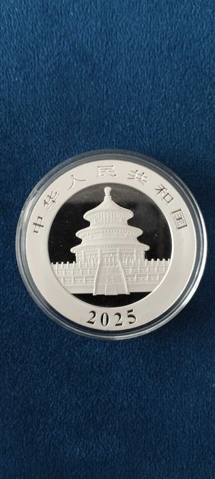 Moeda de prata fina Panda