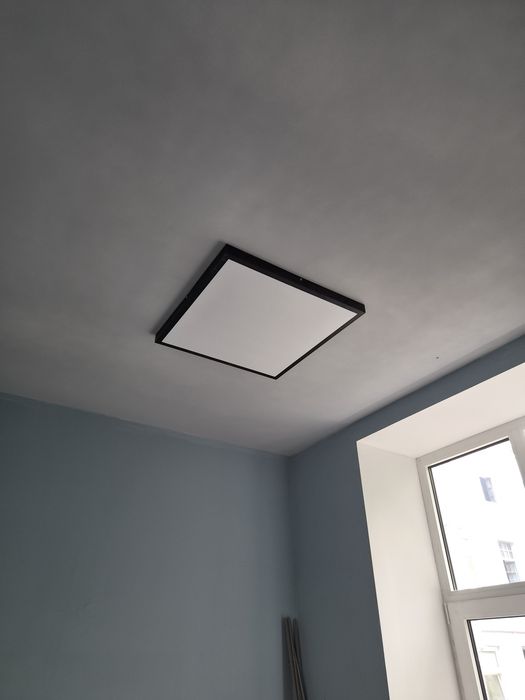 Plafon LED czarny kwadrat 60cm