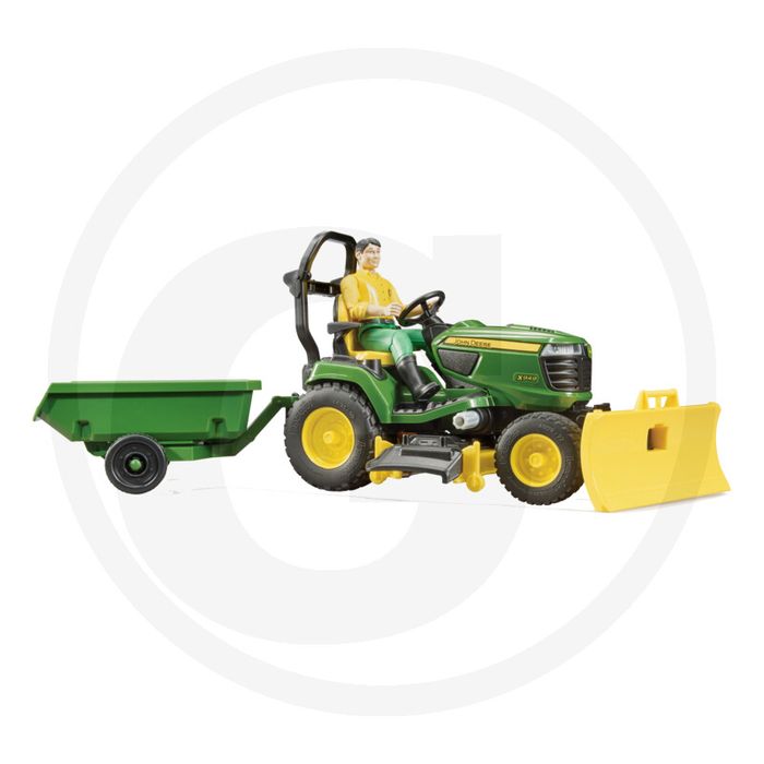 BRUDER-Traktorek ogrodowy John Deere z napędem gąsienicowym
