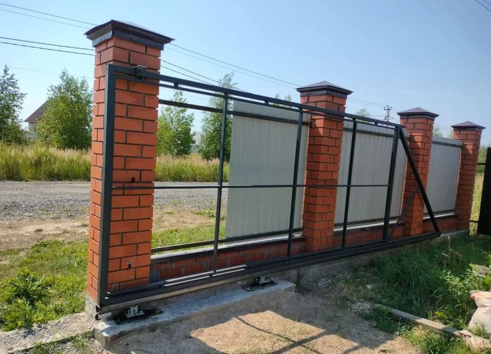 Рама відкатних воріт, Відкатні/Откатные ворота, Розсувні ворота