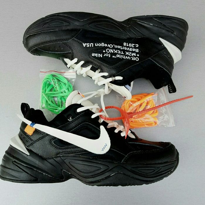 Nike Off White кроссовки мужские кожаные черные на размер 40