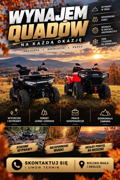 Wynajem/Wypozyczalnia quad’ów