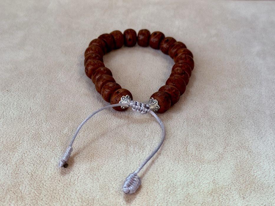 Bransoletka mala z nasion drzewa Bo - rozmiar 19,5-25cm