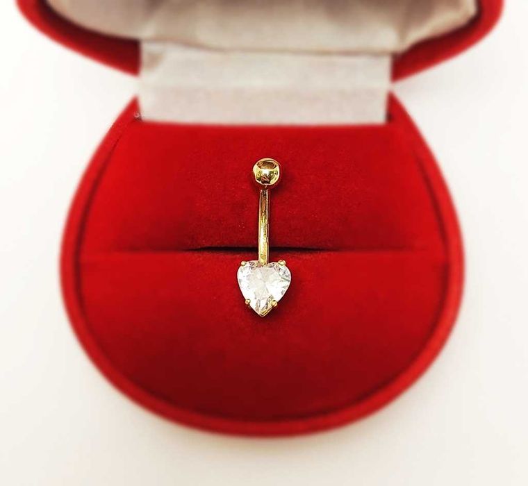 Złoty kolczyk do pępka pr.375 1.31g