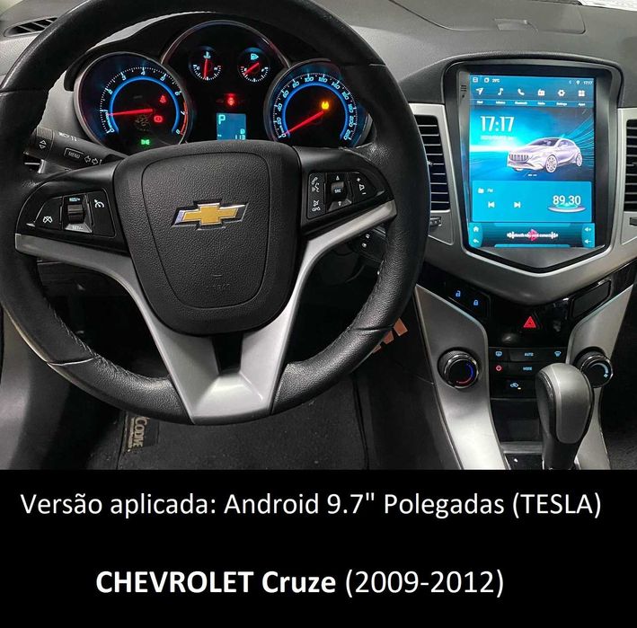 Rádio 2DIN Chevrolet CRUZE (2009 até 2015) • Android GPS 4+32GB