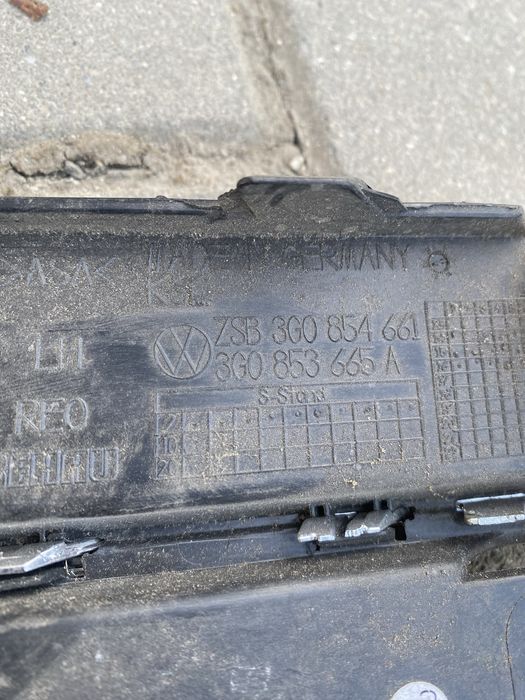 Kratka zderzaka lewa volkswagen passat b8 14- 3G0