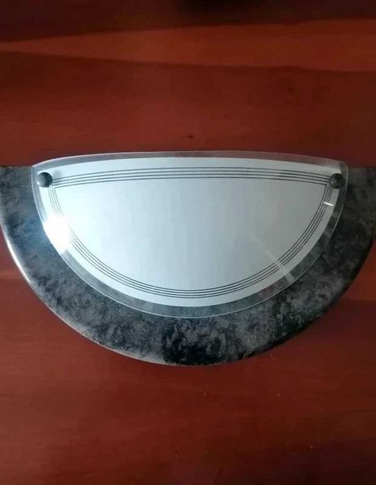 Candeeiro Exterior Porta Varanda em Vidro e Metal