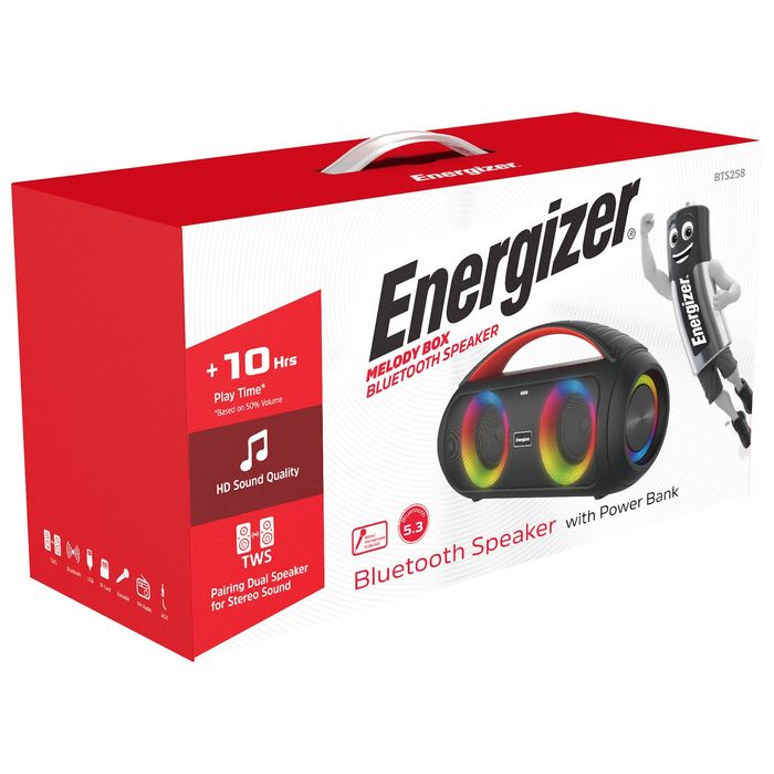 Boombox  Bluetooth колонка BTS258 Energizer 20w 3" Mic Karaoke