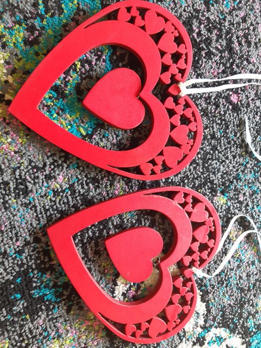 Serca dekoracja ślubna