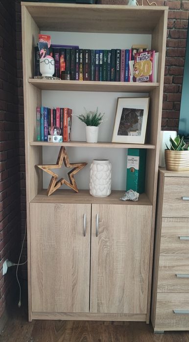 Zestaw mebli Sonoma regał komoda półki meble do salonu pokoju