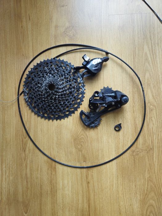 Sama Kaseta, Przerzutka tylna napęd Sram GX Eagle, manetka, wózek do roweru MTB Dirt