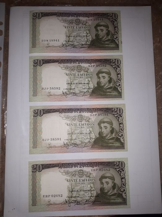 Notas de 20 escudos