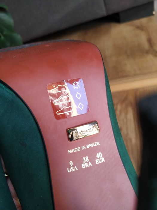 Szpilki czółenka zielone rozm.40