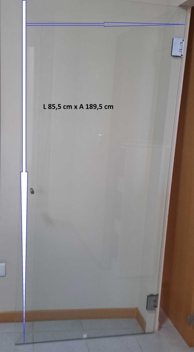 Portas de vidro temperado