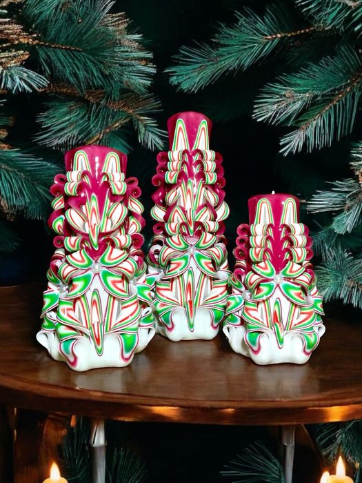 Різьблені свічки подарункові набори