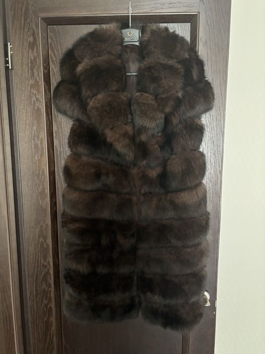 Жилет из финского песца под соболь