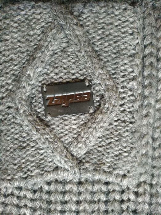 Якісний в'язаний теплий, оригінальний кардиган,кофта.Італія,54р-р.
