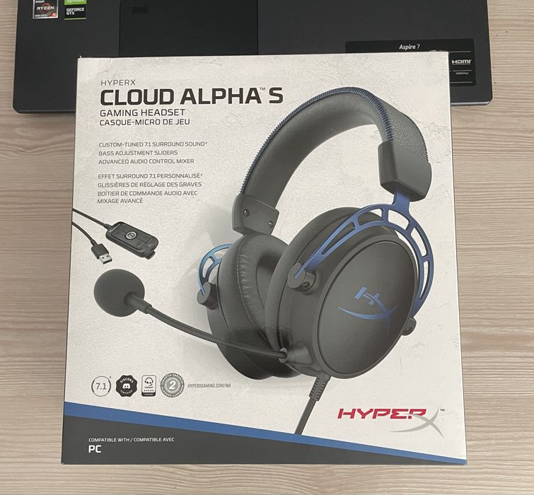 Навушники HyperX cloud alpha s 7.1