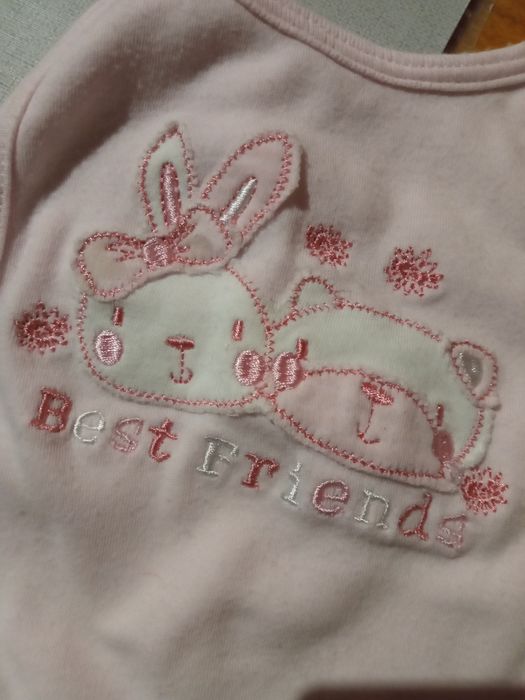 Śliniaczek dziewczęcy niemowlęcy różowy