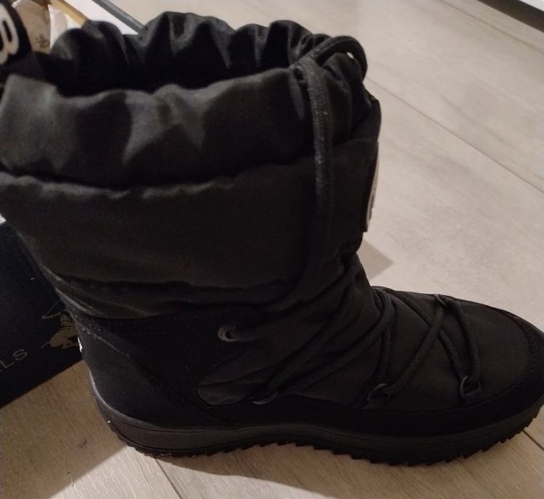 Czarne śniegowce 37/38 Beverly hills buty