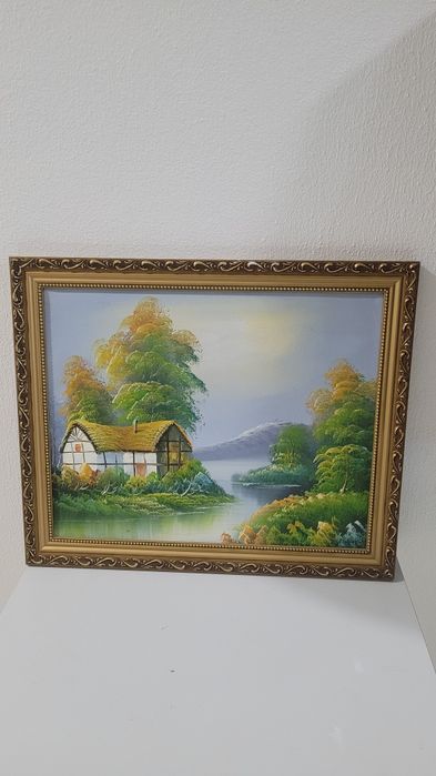 Conjunto de quadros pintados à mão