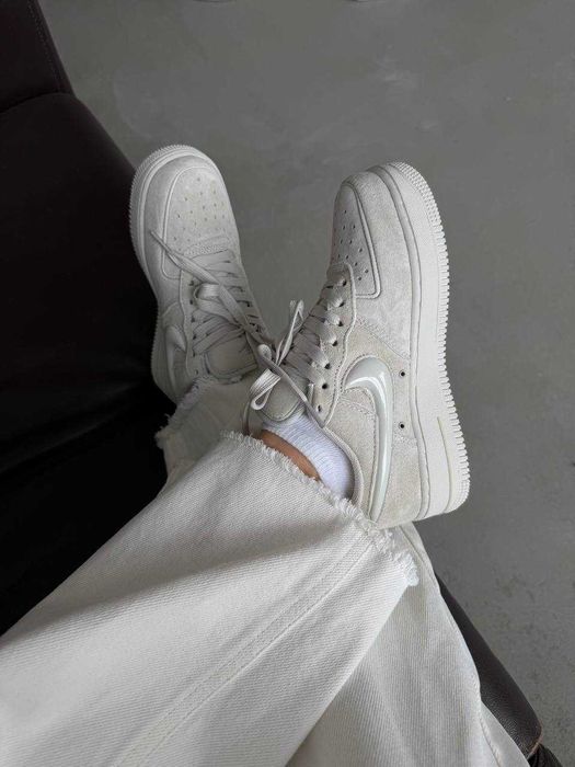 !ТОП! Nike Air Force 1 ‘07 Wolf Grey Suede | 36 37 38 39 40 41 42 43