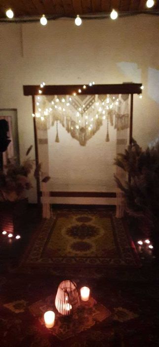 Свадебная арка в стиле макраме