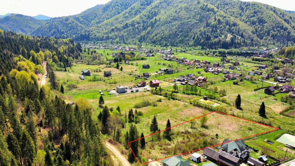 Продається земельна ділянка в мальовничому куточку Карпат!