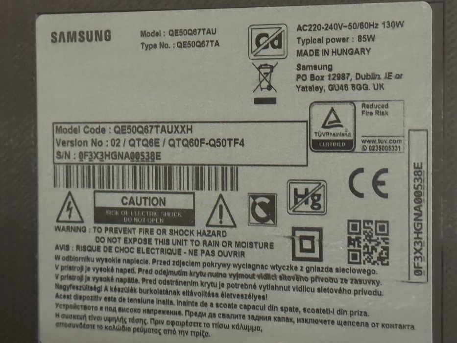 Telewizor Samsung 50 cali QLED Smart TV WiFi