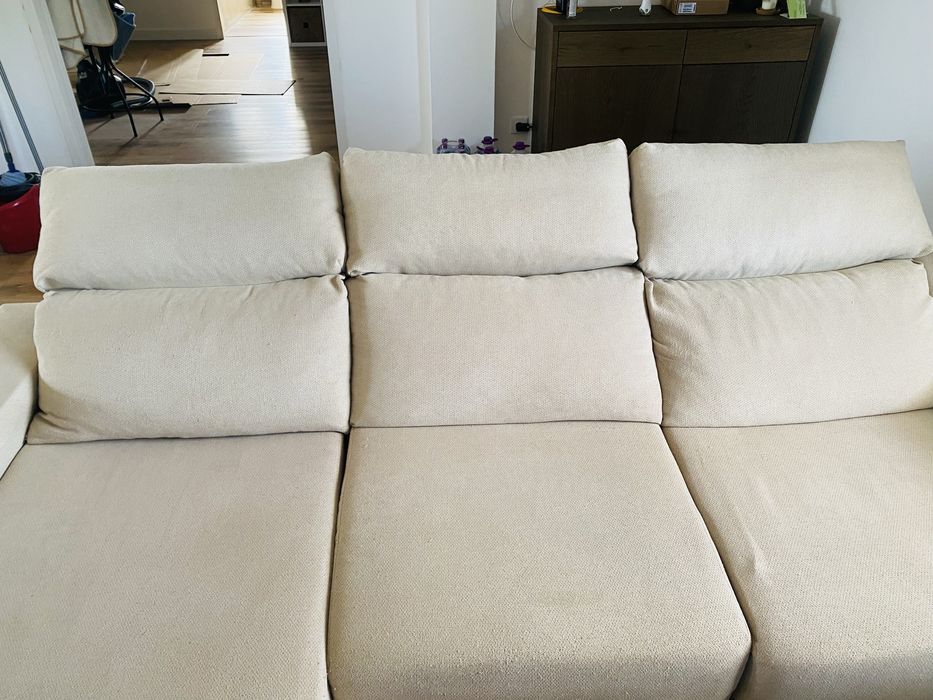 Sofa de 3 lugares com chaiselongue