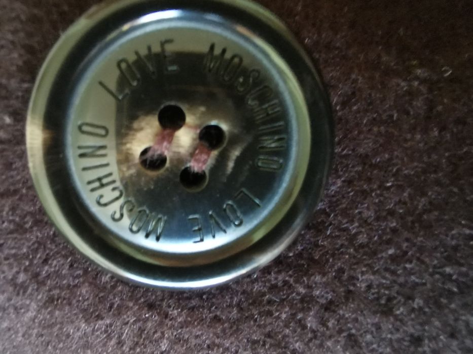 Love Moschino płaszcz dyplomatka, wełna moher r. 40