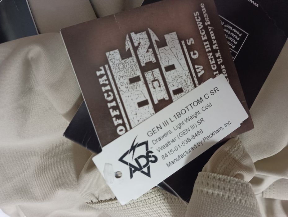 Термобілизна США ECWCS GEN III Level 1 Polartec