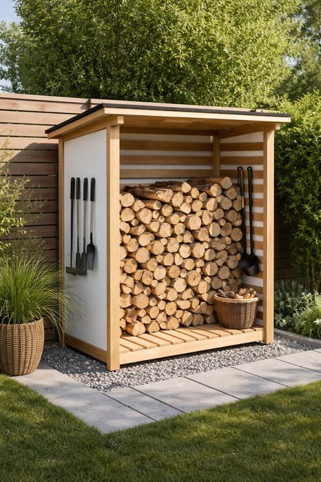 Drewutnia/wiata/schowek ogrodowy/ domek narzędziowy