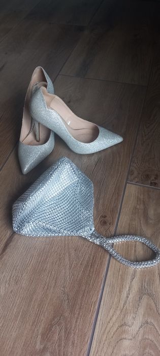 Srebrne szpilki rozm. 38