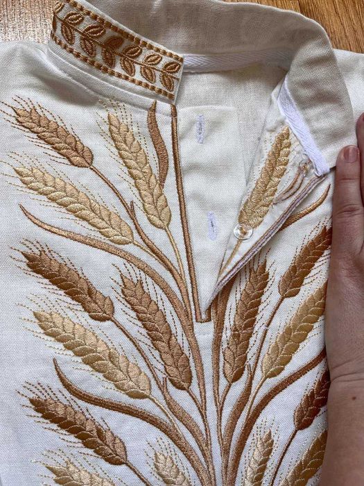 Дитяча вишиванка на хлопчика з довгим рукавом святкова для школи