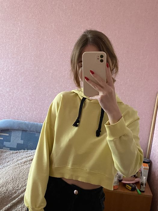 Худі оверсайз вкорочений