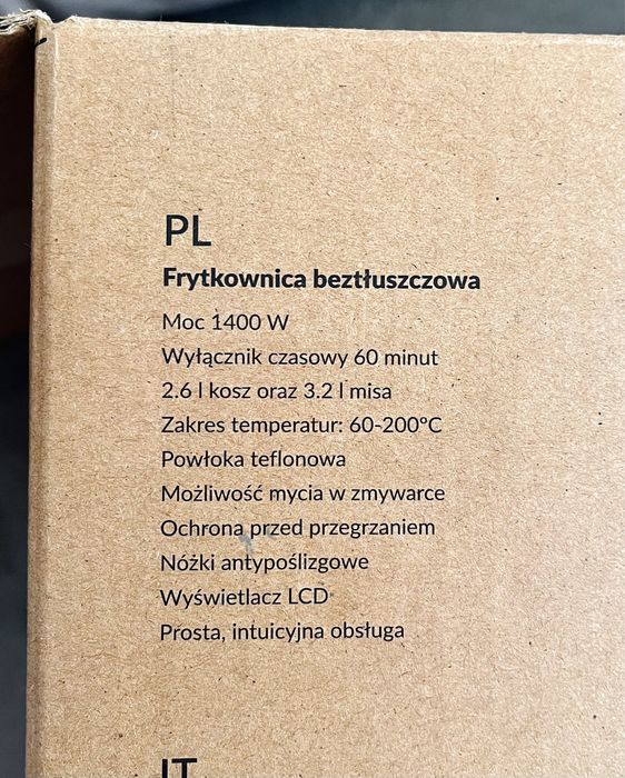 AIR FRYER Beztłuszczowa frytkownica ZEEGMA